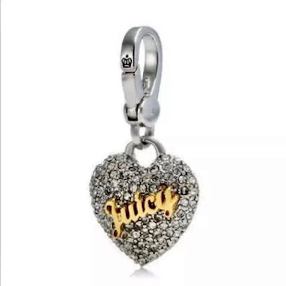 Juicy Couture Jewelry - 💗JUICY COUTURE PAVE'' SCRIPT HEART CHARM💗